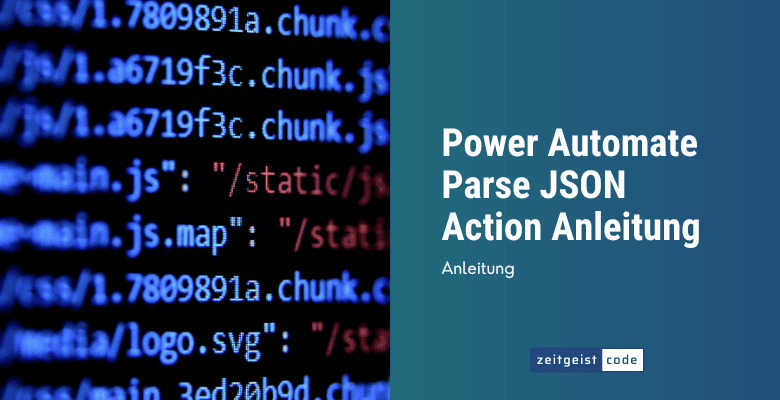 Power Automate Parse JSON Action Anleitung