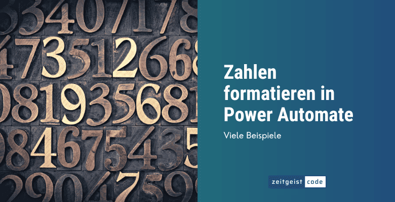 power automate format number